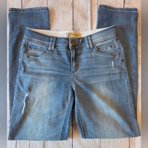 Democracy Ab Technology Ankle Skinny Jeans Size 6 Elastic Waist Stretch 30 Inch